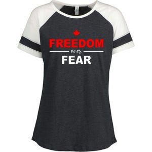 Freedom Over Fear Canada Enza Ladies Jersey Colorblock Tee