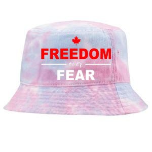 Freedom Over Fear Canada Tie-Dyed Bucket Hat