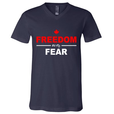 Freedom Over Fear Canada V-Neck T-Shirt