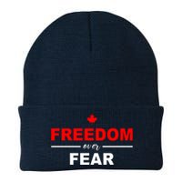 Freedom Over Fear Canada Knit Cap Winter Beanie