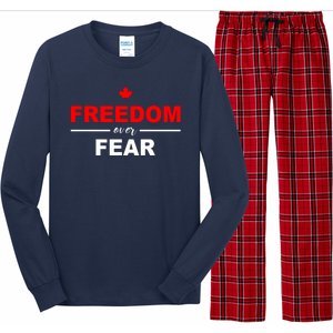 Freedom Over Fear Canada Long Sleeve Pajama Set