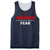 Freedom Over Fear Canada Mesh Reversible Basketball Jersey Tank