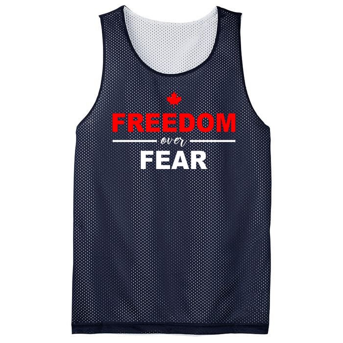 Freedom Over Fear Canada Mesh Reversible Basketball Jersey Tank