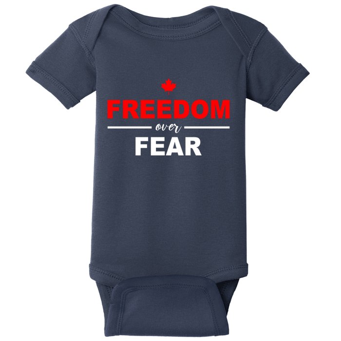 Freedom Over Fear Canada Baby Bodysuit