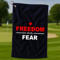 Freedom Over Fear Canada Golf Towel
