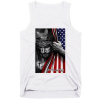 Faith Over Fear God Jesus Christian Flag Tank Top