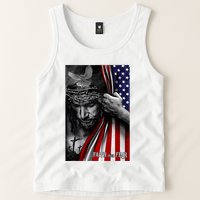 Faith Over Fear God Jesus Christian Flag Tank Top