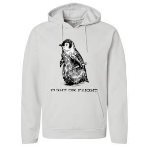 Fight Or Flight Penguin Performance Fleece Hoodie