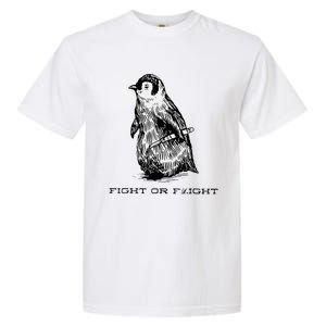 Fight Or Flight Penguin Garment-Dyed Heavyweight T-Shirt