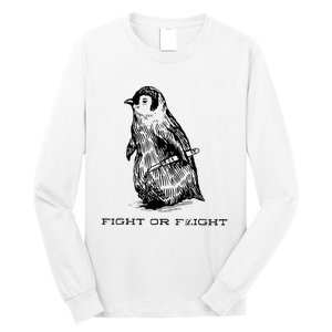 Fight Or Flight Penguin Long Sleeve Shirt