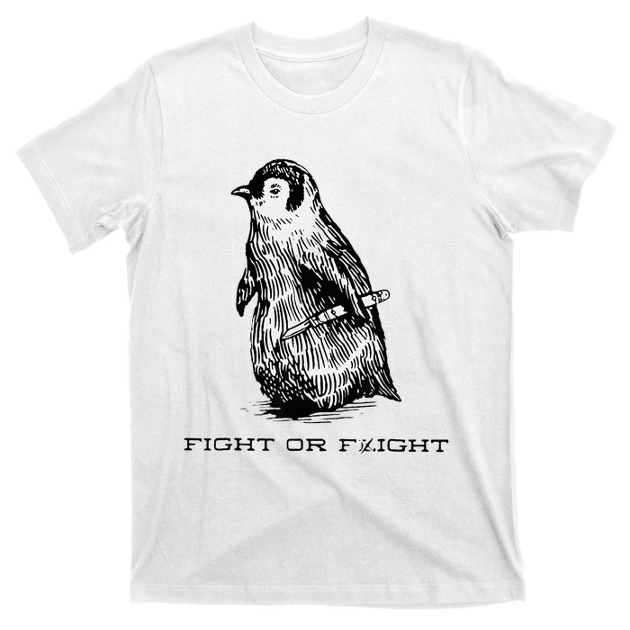 Fight Or Flight Penguin T-Shirt