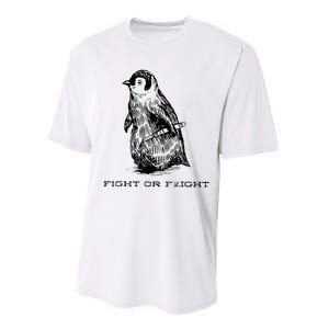 Fight Or Flight Penguin Performance Sprint T-Shirt