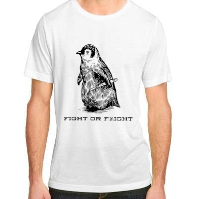 Fight Or Flight Funny Penguin Pun Fight Adult ChromaSoft Performance T-Shirt