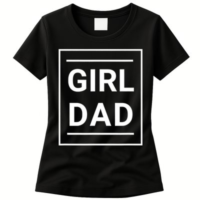 Father Of Girl Proud New Girl Dad Classic Womens T-Shirt