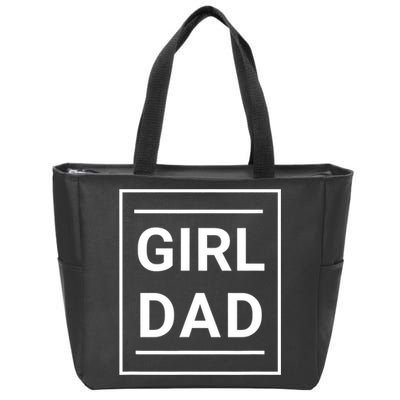 Father Of Girl Proud New Girl Dad Classic Zip Tote Bag