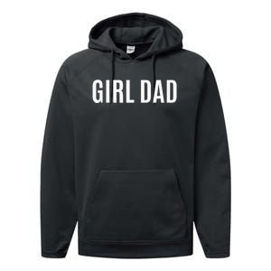 Father of girl - Proud New Girl Dad - Fathers Day Gift  Performance Fleece Hoodie