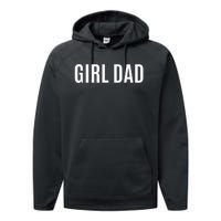 Father of girl - Proud New Girl Dad - Fathers Day Gift  Performance Fleece Hoodie