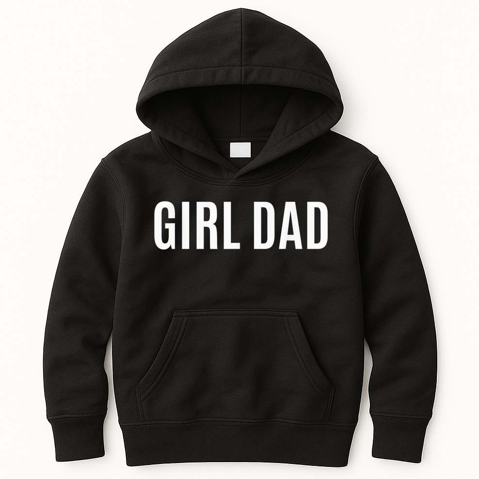 Father of girl - Proud New Girl Dad - Fathers Day Gift  Kids Hoodie