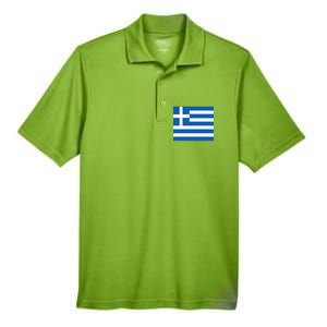 Flag of Greece Men's Origin Performance Pique Polo