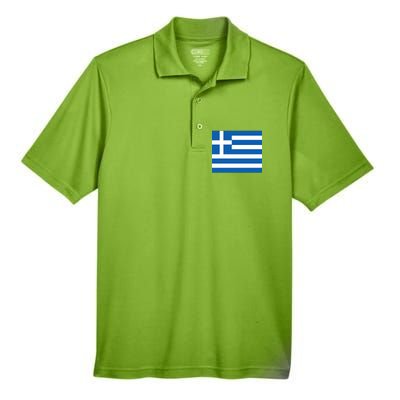 Flag of Greece Men's Origin Performance Piqué Polo