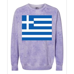 Flag of Greece Colorblast Crewneck Sweatshirt