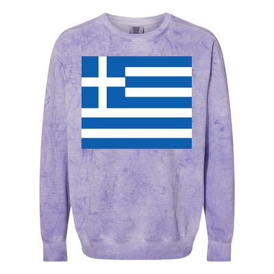 Flag of Greece Colorblast Crewneck Sweatshirt