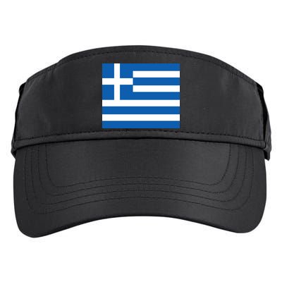 Flag of Greece Adult Drive Performance Visor