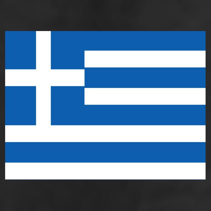 Flag of Greece Adult Drive Performance Visor