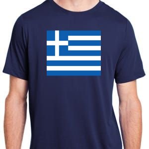 Flag of Greece Adult ChromaSoft Performance T-Shirt