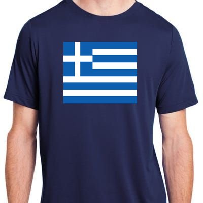 Flag of Greece Adult ChromaSoft Performance T-Shirt