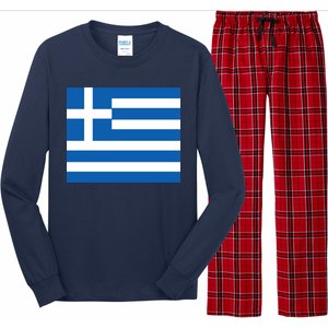 Flag of Greece Long Sleeve Pajama Set