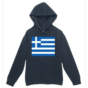 Flag of Greece Urban Pullover Hoodie