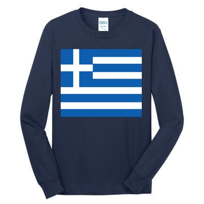 Flag of Greece Tall Long Sleeve T-Shirt