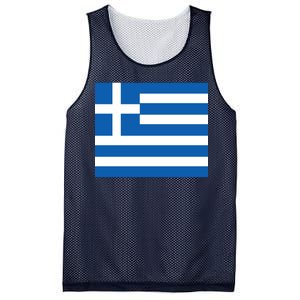 Flag of Greece Mesh Reversible Basketball Jersey Tank