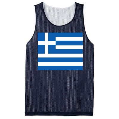 Flag of Greece Mesh Reversible Basketball Jersey Tank