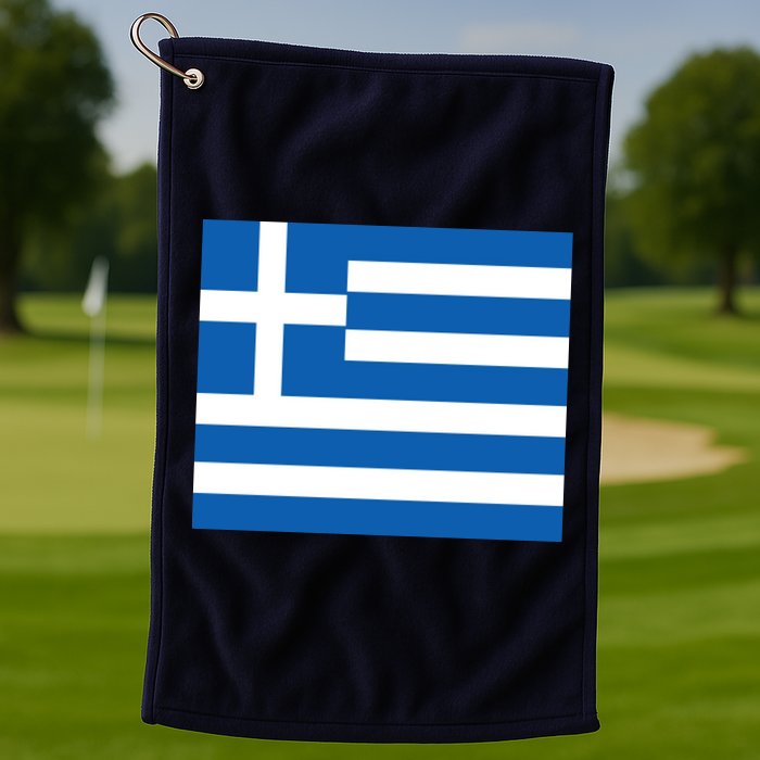 Flag of Greece Golf Towel