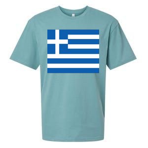 Flag of Greece Sueded Cloud Jersey T-Shirt