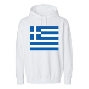 Flag of Greece Garment-Dyed Fleece Hoodie