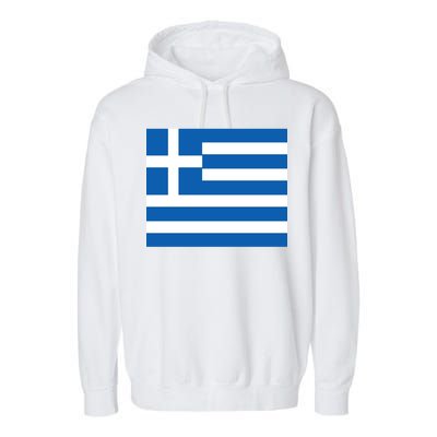 Flag of Greece Garment-Dyed Fleece Hoodie