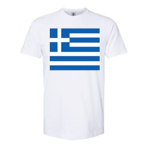 Flag of Greece Softstyle CVC T-Shirt