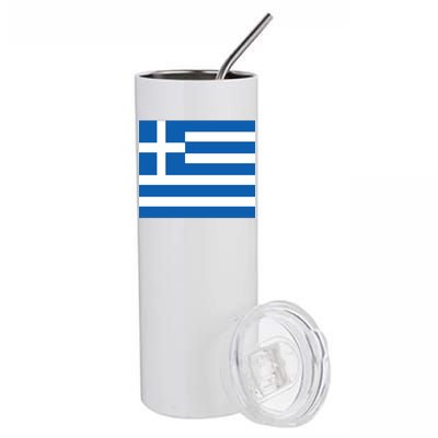 Flag of Greece Stainless Steel Tumbler