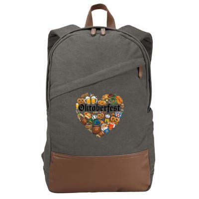 Funny Oktoberfest German Bavarian Women Beer Fest Cotton Canvas Backpack