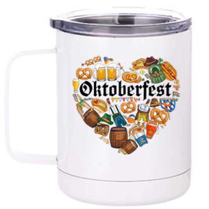 Funny Oktoberfest German Bavarian Women Beer Fest 12 oz Stainless Steel Tumbler Cup