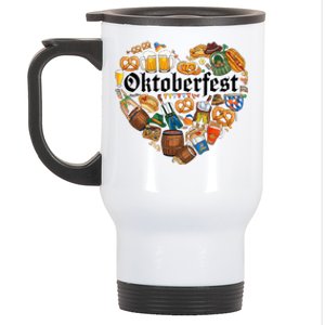 Funny Oktoberfest German Bavarian Women Beer Fest Stainless Steel Travel Mug