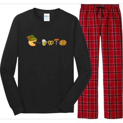 Funny Oktoberfest Gamer Beer Festival Long Sleeve Pajama Set