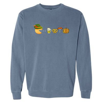 Funny Oktoberfest Gamer Beer Festival Garment-Dyed Sweatshirt