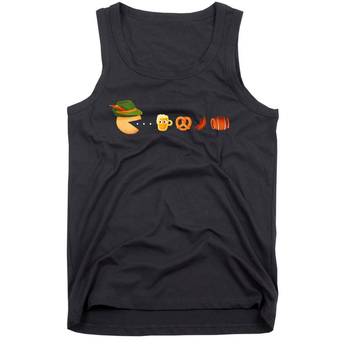 Funny Oktoberfest Gamer Beer Festival Tank Top