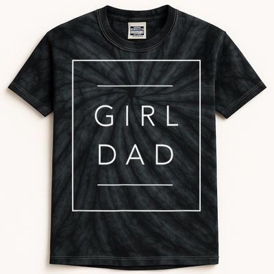  Father of girl Proud New Girl Dad Daughter Fathers Day Kids Tie-Dye T-Shirt