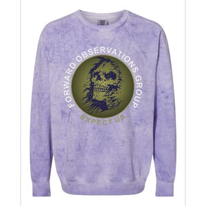 Forward Observations Group. Expect Us Skull Colorblast Crewneck Sweatshirt