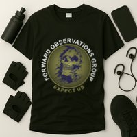 Forward Observations Group. Expect Us Skull T-Shirt
